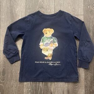 Ralph Lauren Navy Long Sleeve with Polo Bear